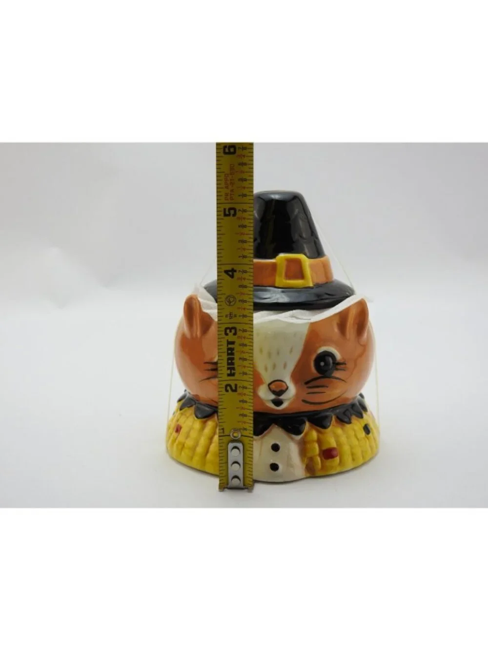 Johanna Parker Fox Witch Hat Ceramic Canister Jar Fall Halloween 6